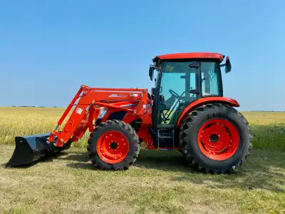 The RX7320 utility tractor offers a comfortable cab, power shuttle transmission, and 73 horsepower t...