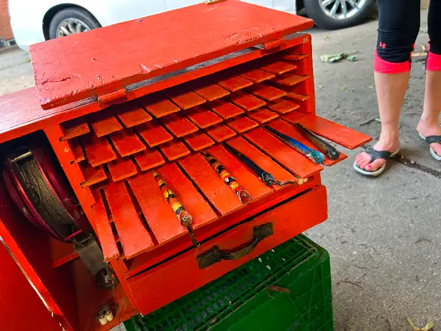 Pencil plug or lure tackle box handlining fishing in Fishing, Camping & Outdoors in Sarnia - Image 2