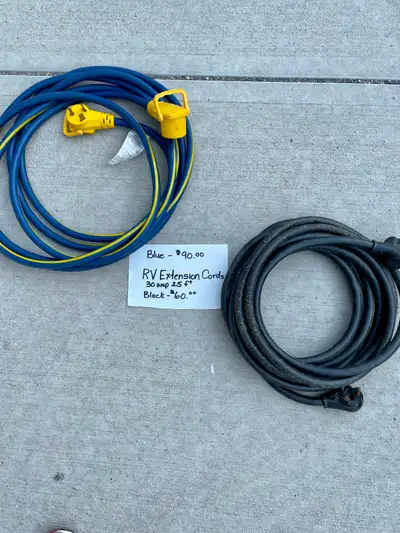 RV 30 Amp Electrical Cord x 2, View more