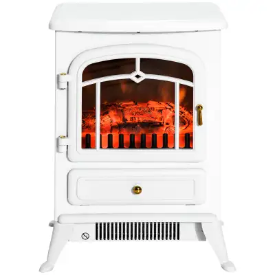 16" Free Standing Electric Fireplace Portable Adjustable Stove w, View more
