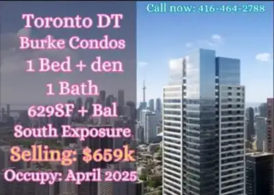 Location: 603 Sherbourne St, Toronto ️ Layout: 1 Bedroom + Den | 1 Bathroom Size: 629 sqft + Balcony...