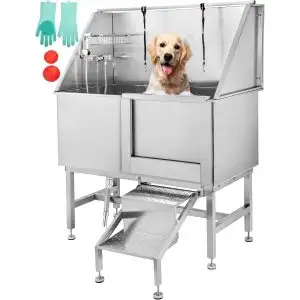 NEW 50 IN STAINLESS STEEL DOG GROOMING TUB PET BATH 523562, View more