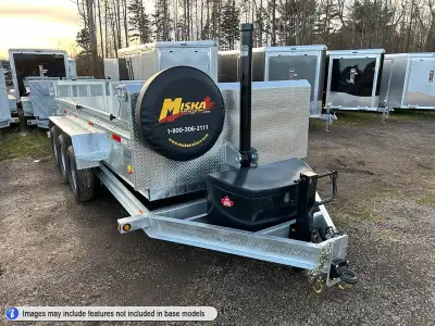 Miska Ultra Low Pro 10 Ton Tri-Axle Galvanized Dump Trailers 21,000lb GVWR - LOADED with our Contrac...