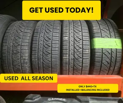 FREE INSTALLATION AND BALANCING ON USED TIRES WITH A PURCHASE! NO DISPOSAL! NO OTHER HIDDEN FEES! AL...