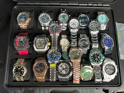 Hublot/ Rolex/ Panerai/ Omega/ Tudor/ Audemars piguet/ Breitling/ Tag Heuer/ Richard mille/ Cartier...