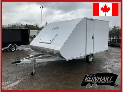 2026 XCel Trailers 12x101 Aluminum Enclosed Snowmobile Trailer 2990LB GVWR, 3500LB Spring Drop Axle...