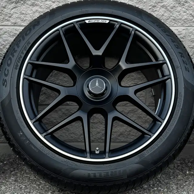 (99%) 4x MB G-Class G63 AMG 22" OEM Winter Wheels Package in Tires & Rims in City of Toronto - Image 4