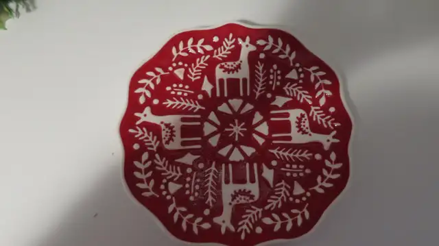 Christmas Ceramic House & Christmas Ceramic Pier 1 Dish in Holiday, Event & Seasonal in Edmonton - Image 3