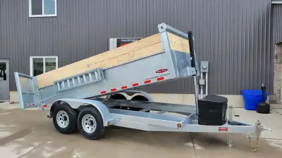 6'5 X 12' 7 Ton Galvanized Duratrail Dump Trailer Pro Package includes: Ramp Kit Ratchet Tarp Kit St...