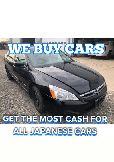 We Pay Cash For All Kinds Of Scrap & Used Car | Any Make Or Model | Same Day Pick Up 647-530-1901 CA...