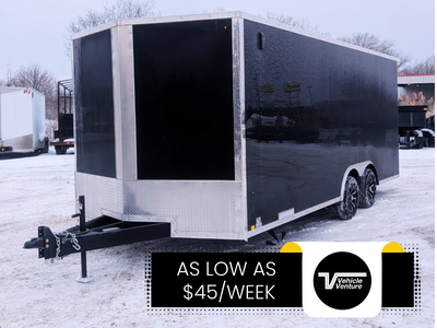 Welcome to Vehicle Venture. 2026 PACE 85"X20' DLX OUTBACK FLAT TOP ENCLOSED CARGO TRAILER W/12" EXTR...