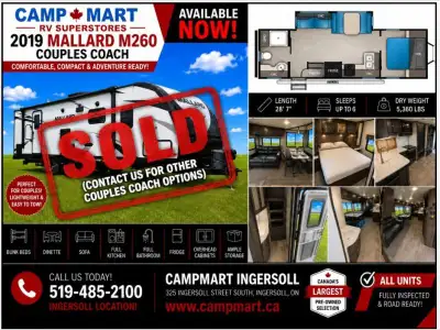 Welcome to CampMart - Ingersoll. PRE-OWNED RV LIQUIDATION SALECampMart RV | 325 Ingersoll Street S,...