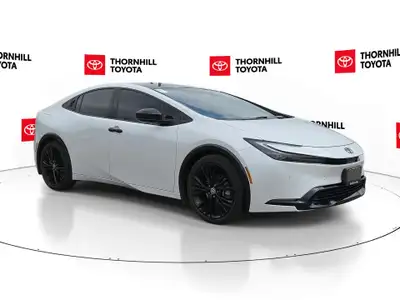 Thornhill Toyota Proudly Presents This White 2026 Toyota Prius Plug-In Hybrid PHEV with XSE NIGHTSHA...