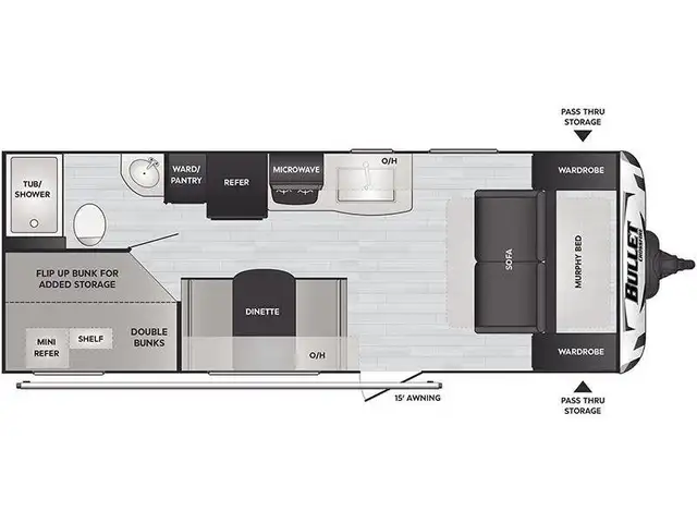 2021 KEYSTONE BULLET CROSSFIRE 2200BH21 (FINANCING AVAILABLE) in Travel Trailers & Campers in Strathcona County - Image 16