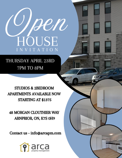 Modern Apartments Available - Move In Ready! 48 Morgan Cloutier Way, Arnprior, ON K7S 0H9 Located in...