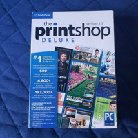 PRINTSHOP deluxe, NEW, bought for a project but never used.