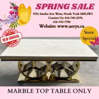 Furniture Spring Sale on Marble Dining Tables!!
