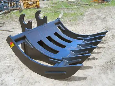 Arrow-West Equipment Ltd NEW FMS 84" EXCAVATOR BRUSH RAKE WITH WBM QUICK ATTACH TO FIT SERIES 400 MA...