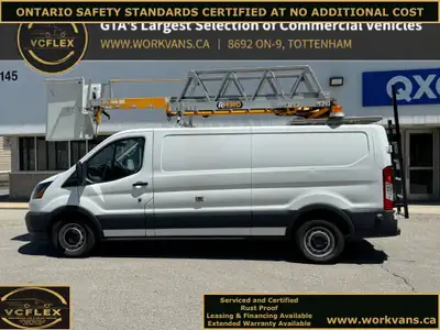 NEW ARRIVAL - RARE FIND - 2018 Ford Transit T-350 148WB Equipped with RH38DGA Aerial Bucket/Ladder S...