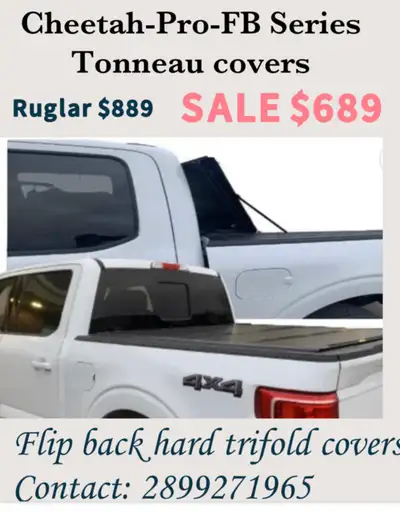 Cheetah Pro FB Series Hard trifold Tonneau covers for all Pickup trucks. Dodge Ram 5.7FT , 6.4ft Ram...