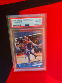 (RARE)(PSA 10) 2019 Panini Chronicles Ja Morant  Basketball Card