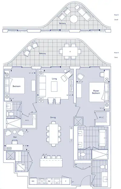 Aqualuna Condos| Downtown Toronto Waterfront Living Luxury 2 Bed + Den | 2.5 Bath | 1367 sq ft + 100...
