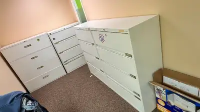 File Cabinet  (4 Drawer, 6 of them Good Condition), View more