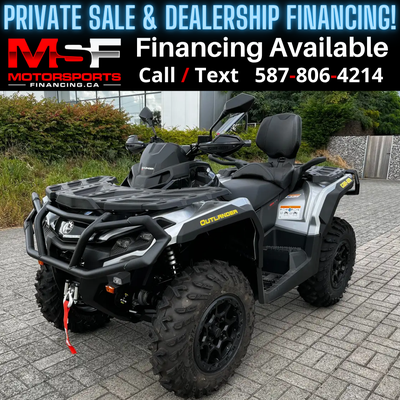 Welcome to Motorsports Financing - Kelowna! 2026 Can am Outlander Engine: 1000