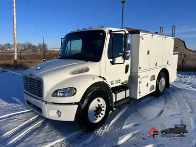Countryside Fleet 2007 Freightliner M2 Day Cab 4x2 Service Utility Lube Truck + 7.2L Cat C7 Diesel E...