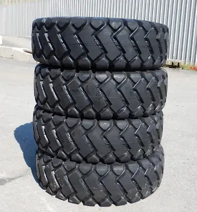 E-3/L3 Off-Road Loader Tires Rock Lug Bias Construction & Mining Tires | Sizes 17.5-25, 20.5-25, 23....