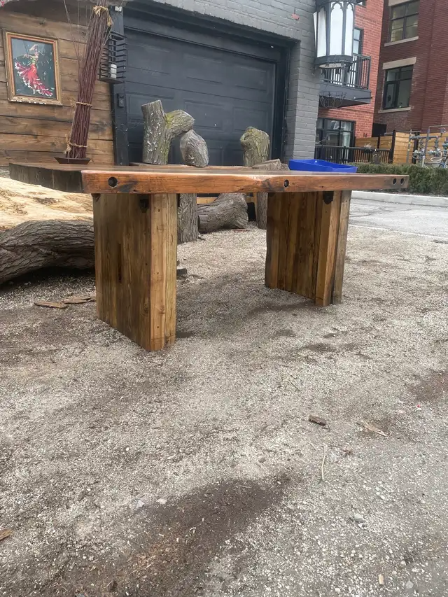 Outdoor Solid reclaimed wood furniture in Patio & Garden Furniture in City of Toronto - Image 11