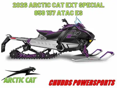 2026 Arctic Cat EXT SPECIAL 858 137 ATAC ES Buckle up and get ready to hit the snowy trails with the...
