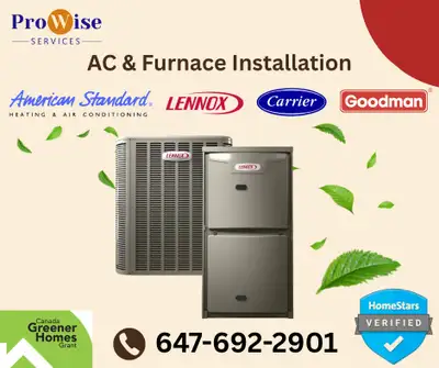 Comfort Starts Here! Best prices AC & Furnaces, Warrantied, View more