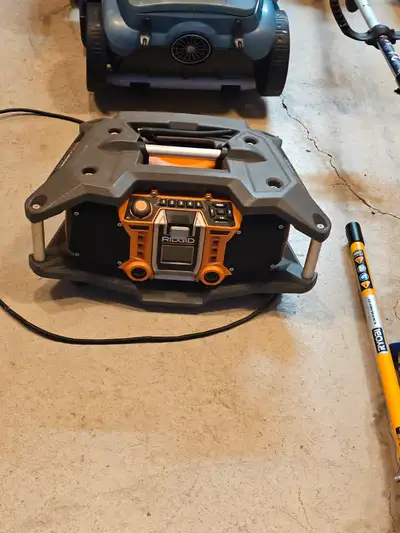 Get ready to rock with this rugged Ridgid Shockmount Radio, designed to withstand the toughest job s...