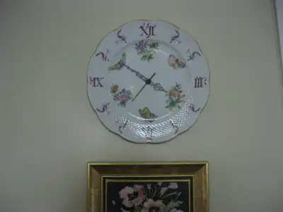 Herend wall clock., View more