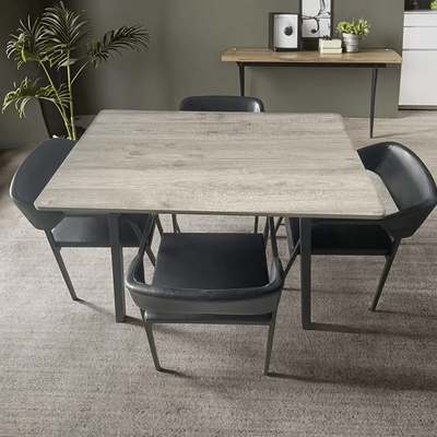 New Modern 5-Piece Dining Set with Light Grey Tabletop K2501B, View more