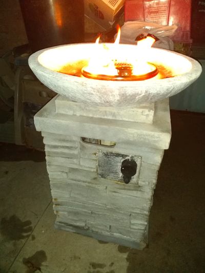 Propane fire pit, View more