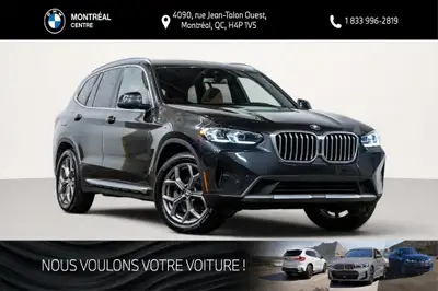 Découvrez ce superbe BMW X3 xDrive30i d'occasion, n'affichant aucun accident rapporté au rapport Car...