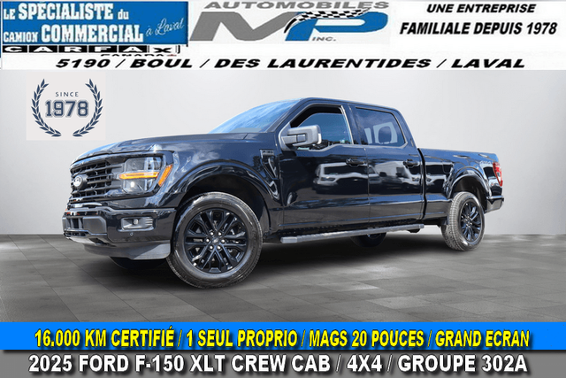 2025 Ford F-150 XLT XLT Crew Cab Group 302A / Large Screen / Alloy Wheels