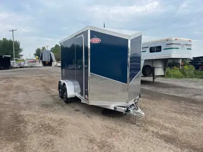 LEGACY SERIES ALL ALUMINUM FRAME 6' X 12' SINGLE AXLE CARGO WITH BARN DOORS AND POLYCORE PANEL UPGRA...