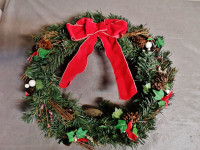 vintage Christmas wreath / couronne de noel