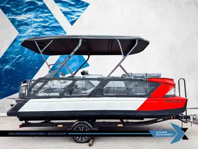 SWITCH 21 CRUISE 230 PONTON SEADOO SWITCH21 CRUISE 230HP 2023 COMME NEUF TOIT COMPLET GPS GARMIN SYS...
