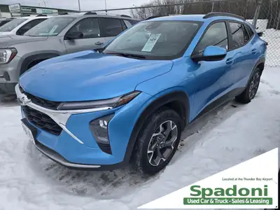 Spadoni Sales and Leasing has this great looking 2025 Front wheel drive Chevy Trax for sale. For all...