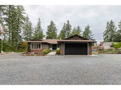 Are you looking for two homes? Brookswood 1917 sqft rancher + detached 1 bdrm rancher cottage. All o...