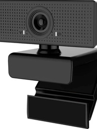 Webcam with Beauty Effect,360° Rotating Auto Focusing 1080P Dual