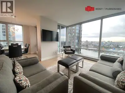 Wake up to stunning waterfront views in this fabulous 2 bedrooms plus office, 2 bathroom furnished c...