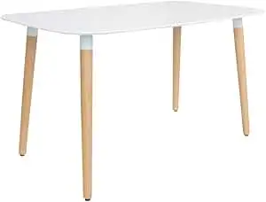 Eames Style Rectangular Dining Table with Wooden Legs, View more