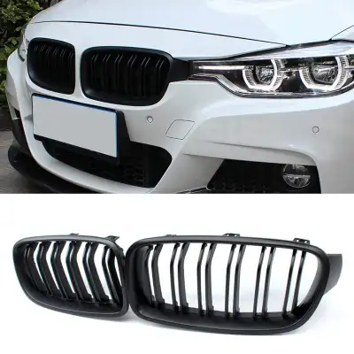 M Style Dual Slats Matte Black Kidney Grill for F30 Series & F32 4 Series $100 Cash Tommy 416 335 62...