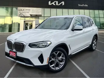 2022 BMW X3 xDrive30i AWD | ALPINE WHITE | VERNASCA LEATHER | TWINPOWER TURBO | HEATED SEATS | NAVIG...