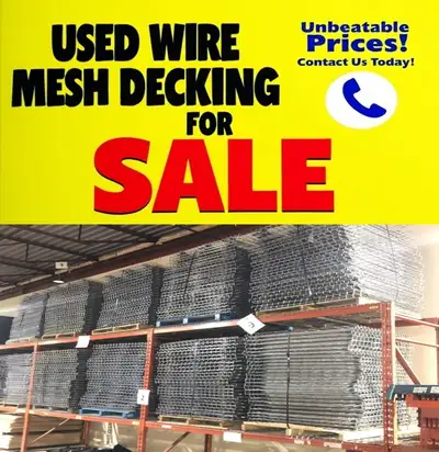 USED Wire Mesh Decking Deck 42"x46" for Pallet Racking, View more